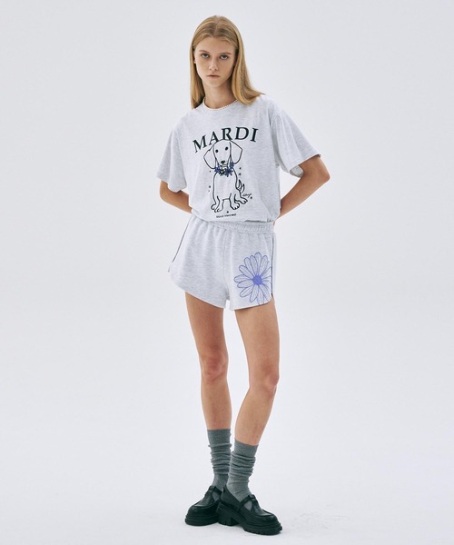Mardi Mercredi(マルディメクルディ)の「TSHIRT SWING THE TAIL DDANJI FLOWER NECKLACE / Tシャツ スウィング ザ テイル ダンジ フラワー ネックレス(Tシャツ/カットソー・レディース・アイボリー/ホワイト/オートミール/ヘザーグレー・FREE)」の15枚目の写真