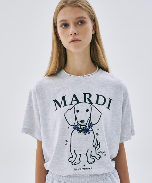 Daikanyama Mardi Mercredi バラ刺繍Tシャツ Daikanyama Mardi Mercredi バラ刺繍Tシャツ Daikanyama Mardi