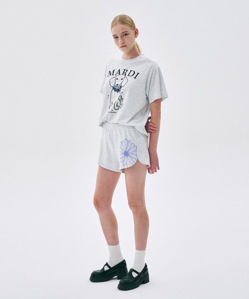 Mardi Mercredi(マルディメクルディ)の「TSHIRT SWING THE TAIL DDANJI FLOWER NECKLACE / Tシャツ スウィング ザ テイル ダンジ フラワー ネックレス(Tシャツ/カットソー・レディース・アイボリー/ホワイト/オートミール/ヘザーグレー・FREE)」の18枚目の写真