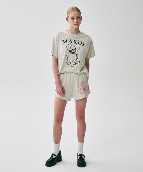 Mardi Mercredi(マルディメクルディ)の「TSHIRT SWING THE TAIL DDANJI FLOWER NECKLACE / Tシャツ スウィング ザ テイル ダンジ フラワー ネックレス(Tシャツ/カットソー・レディース・アイボリー/ホワイト/オートミール/ヘザーグレー・FREE)」の21枚目の写真