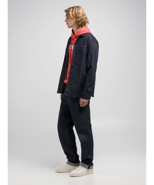 REPLAY（リプレイ）の「リラックスフィット レタリングデニムシャツ（シャツ/ブラウス・メンズ・ダークブルー・X-LARGE/LARGE/MEDIUM/SMALL）」の5枚目の写真