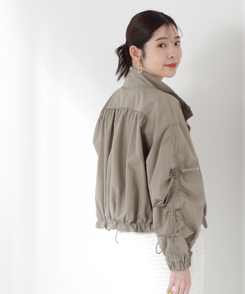 PROPORTION BODY DRESSING(プロポーションボディドレッシング)の「シャーリングリボンブルゾン / 1215155300(テーラードジャケット・レディース・カーキ/ベージュ・SMALL/MEDIUM)」の22枚目の写真