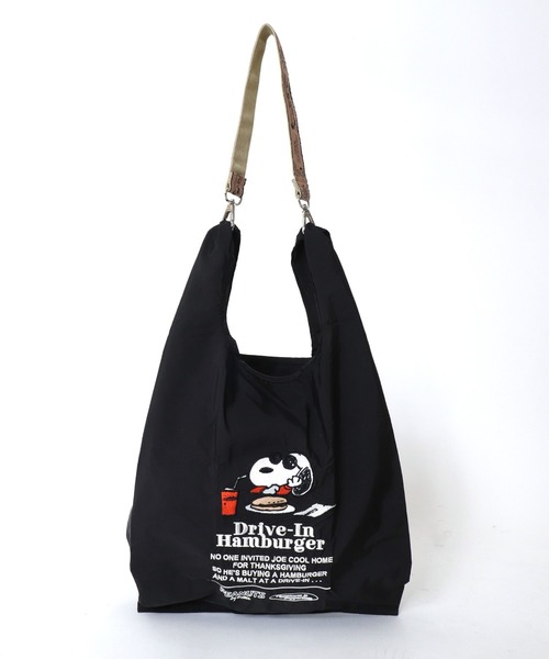 PEANUTS】ストラップ付きショッパーBAG @（トートバッグ