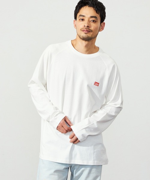 Lee（リー）の「Lee/リー バックプリント 長袖Tシャツ/オーバーラッププリント【親子コーデ】（Tシャツ/カットソー・メンズ・ブラック/ホワイト・SMALL/MEDIUM/LARGE/X-LARGE）」の20枚目の写真