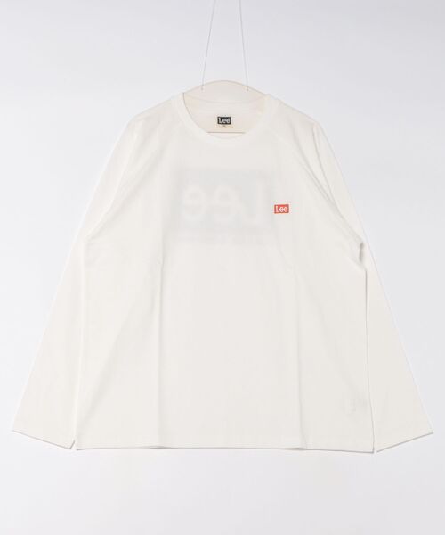 Lee（リー）の「Lee/リー バックプリント 長袖Tシャツ/オーバーラッププリント【親子コーデ】（Tシャツ/カットソー・メンズ・ブラック/ホワイト・SMALL/MEDIUM/LARGE/X-LARGE）」の15枚目の写真