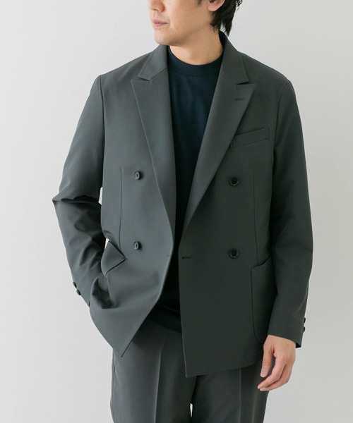 URBAN RESEARCH DOORS(アーバンリサーチドアーズ)の「『イージーケア』LIFE STYLE TAILOR 4WAYストレッチコンフォータブルWジャケット(スーツジャケット・メンズ・カーキ/グレー/ネイビー・SMALL/X-LARGE/LARGE/MEDIUM)」の21枚目の写真