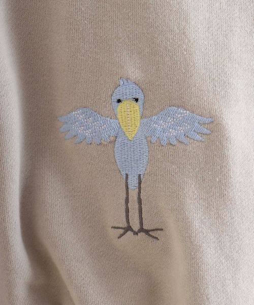 Quelle Chance（ケルシャンス）の「ハシビロコウ刺繍ビッグカーデガン（カーディガン/ボレロ・レディース・グレー/ベージュ/ネイビー・M）」の17枚目の写真
