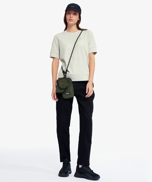 AIGLE（エーグル）の「撥水 ショルダーポーチ サブポーチ付属（ショルダーバッグ・レディース・モスグリーン/ブラック・FREE）」の12枚目の写真