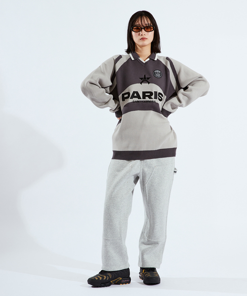 PARIS SAINT-GERMAIN（パリサンジェルマン）の「【Paris Saint-Germain / パリ・サン＝ジェルマン】 JP PARIS GAME KNIT（ニット/セーター・メンズ・ネイビー/グレー・MEDIUM/LARGE）」の7枚目の写真