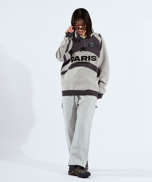 PARIS SAINT-GERMAIN（パリサンジェルマン）の「【Paris Saint-Germain / パリ・サン＝ジェルマン】 JP PARIS GAME KNIT（ニット/セーター・メンズ・ネイビー/グレー・MEDIUM/LARGE）」の10枚目の写真