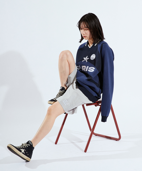 PARIS SAINT-GERMAIN（パリサンジェルマン）の「【Paris Saint-Germain / パリ・サン＝ジェルマン】 JP PARIS GAME KNIT（ニット/セーター・メンズ・ネイビー/グレー・MEDIUM/LARGE）」の12枚目の写真