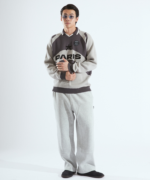 PARIS SAINT-GERMAIN（パリサンジェルマン）の「【Paris Saint-Germain / パリ・サン＝ジェルマン】 JP PARIS GAME KNIT（ニット/セーター・メンズ・ネイビー/グレー・MEDIUM/LARGE）」の21枚目の写真