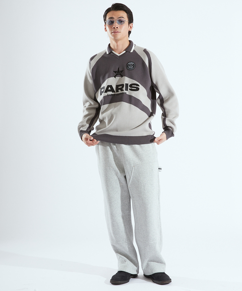 PARIS SAINT-GERMAIN（パリサンジェルマン）の「【Paris Saint-Germain / パリ・サン＝ジェルマン】 JP PARIS GAME KNIT（ニット/セーター・メンズ・ネイビー/グレー・MEDIUM/LARGE）」の22枚目の写真