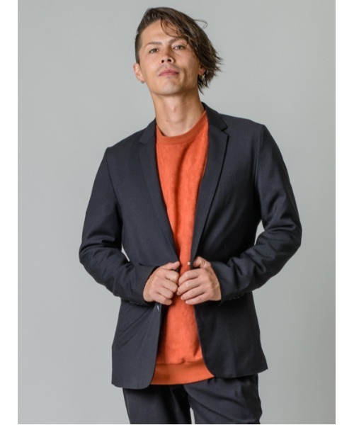REGIEVO(レジエボ)の「2つボタンテーラードジャケット(テーラードジャケット・メンズ・ブラック/ベージュ/グレー・SMALL/MEDIUM/LARGE/X-LARGE)」の1枚目の写真