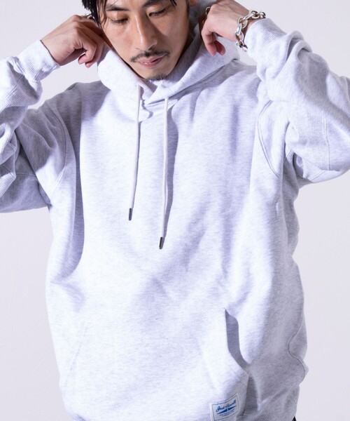 JACK PURCELL（ジャックパーセル）の「【Jack Purcell/ジャックパーセル】コーマ裏毛フーディ スウェットプルオーバーパーカー（パーカー・メンズ・ライトグレー/ブラック/ブルー・L/M/S）」の3枚目の写真