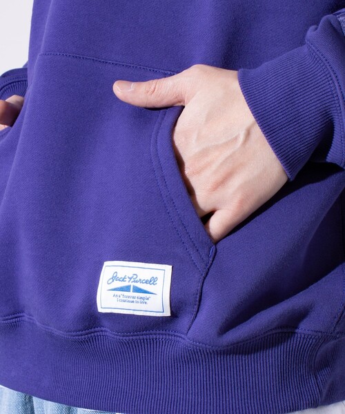 JACK PURCELL（ジャックパーセル）の「【Jack Purcell/ジャックパーセル】コーマ裏毛フーディ スウェットプルオーバーパーカー（パーカー・メンズ・ライトグレー/ブラック/ブルー・L/M/S）」の6枚目の写真