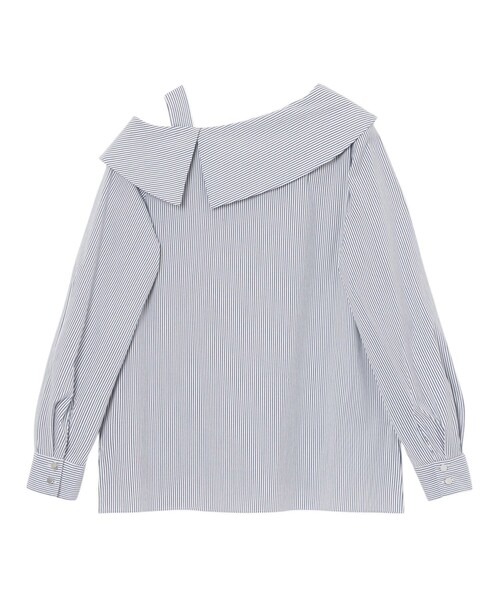 ANAYI（アナイ）の「ストレッチブロードアシメ ブラウス（シャツ/ブラウス・レディース・ホワイト/ネイビー・38/36）」の21枚目の写真