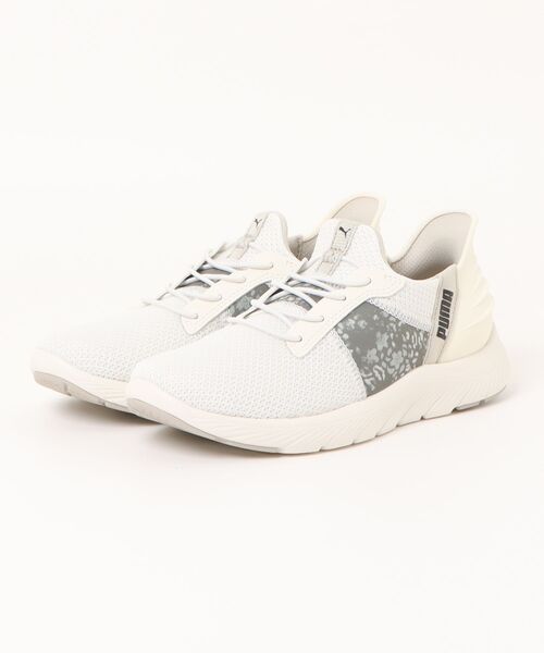 PUMA(プーマ)の「PUMA プーマ SOFTRIDE REMI EASE IN LEO WS【軽量】レディーススニーカー(ソフトライドレミイーズインレオ) 312000(スニーカー・レディース・ブラック/サックスブルー/アイボリー・22.5cm/23.0cm/23.5cm/24.0cm/24.5cm/25.0cm)」の2枚目の写真