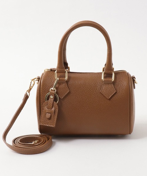 AULENTTI(オウレンティ)の「2wayミニボストンBAG【AULENTTI/オーレンティ】(ボストンバッグ・レディース・ブラウン/パープル・フリー)」の2枚目の写真