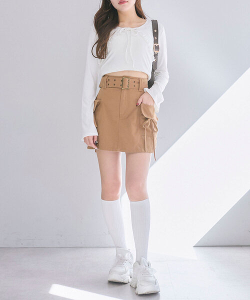 OLIVE des OLIVE（オリーブデオリーブ）の「【セットアイテム】レースフリルボレロセット（アンサンブル・レディース・オフホワイト/サックスブルー/ブラック/ピンク・FREE）」の19枚目の写真