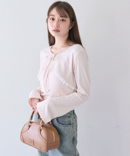 オリーブデオリーブ レースフリルボレロセット ピンク セットアイテム】レースフリルボレロセット | OLIVE des OLIVE