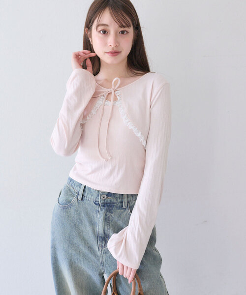 セール】【セットアイテム】レースフリルボレロセット