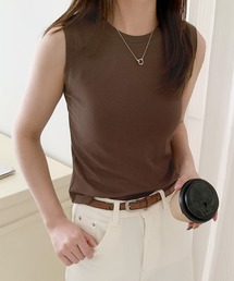 クルーネックノースリーブTシャツ カットソー