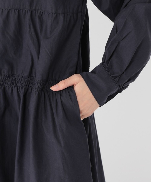 studio CLIP（スタディオクリップ）の「ティアードチュニック丈ワンピース（チュニック・レディース・ブラウン/ネイビー・FREE）」の17枚目の写真