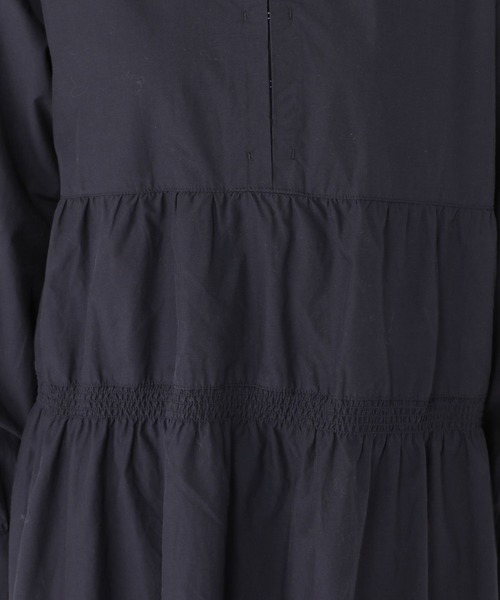 studio CLIP（スタディオクリップ）の「ティアードチュニック丈ワンピース（チュニック・レディース・ブラウン/ネイビー・FREE）」の20枚目の写真