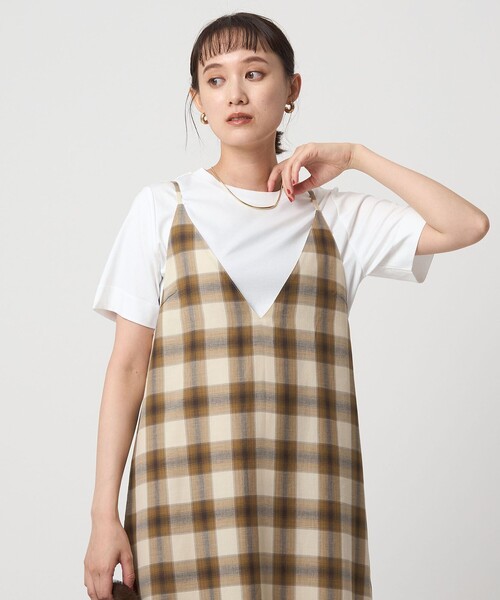 green label relaxing（グリーンレーベルリラクシング）の「＜1_OF MINE＞スタンダード Tシャツ -制菌-（Tシャツ/カットソー・レディース・ライトブルー/オフホワイト/ダークグレー/その他1/ベージュ/モカ/その他2・40/38）」の22枚目の写真