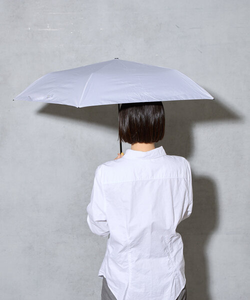 BIRTHDAY BAR（バースデイバー）の「【晴雨兼用 折りたたみ日傘】無地軽量（折りたたみ傘・レディース・アイボリー/ブラック/グリーン系その他4/グレー/バイオレット・0）」の16枚目の写真