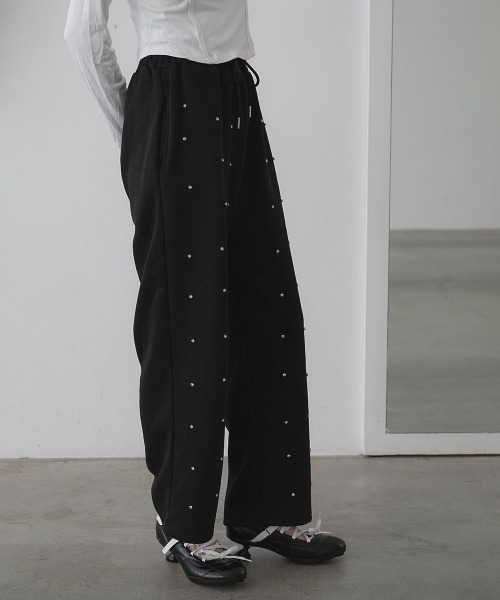 Clum（クルム）の「パールスウェットパンツ（スウェットパンツ・レディース・ブラック/グレー・LARGE/MEDIUM）」の7枚目の写真