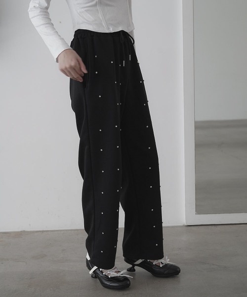 Clum（クルム）の「パールスウェットパンツ（スウェットパンツ・レディース・ブラック/グレー・LARGE/MEDIUM）」の8枚目の写真