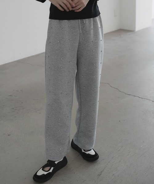 Clum（クルム）の「パールスウェットパンツ（スウェットパンツ・レディース・ブラック/グレー・LARGE/MEDIUM）」の13枚目の写真