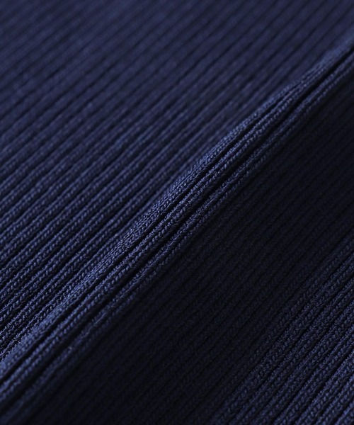 DRESSLAVE（ドレスレイブ）の「asymmetric off-shoulder pull(アシンメトリーオフショルダープルオーバー)（ニット/セーター・レディース・ネイビー/ホワイト・38）」の15枚目の写真