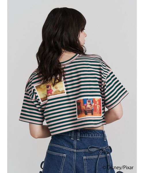 jouetie(ジュエティ)の「【Toy Story】シーンクロップドTシャツ(Tシャツ/カットソー・レディース・アイボリー/ピンク・MEDIUM)」の4枚目の写真