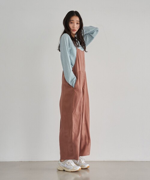 coen（コーエン）の「ライトデニムキャミサロペット（サロペット/オーバーオール・レディース・オフホワイト/ブラック/モカ/コバルトブルー・M/L）」の20枚目の写真