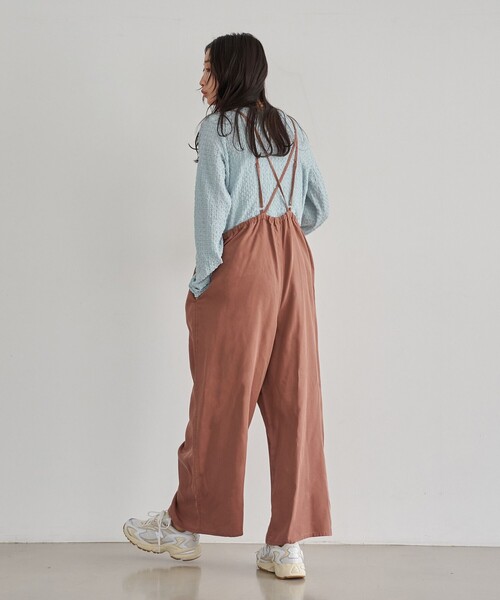 coen（コーエン）の「ライトデニムキャミサロペット（サロペット/オーバーオール・レディース・オフホワイト/ブラック/モカ/コバルトブルー・M/L）」の19枚目の写真