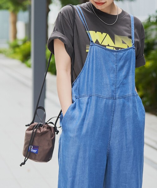 coen（コーエン）の「ライトデニムキャミサロペット（サロペット/オーバーオール・レディース・オフホワイト/ブラック/モカ/コバルトブルー・M/L）」の16枚目の写真