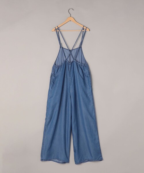 coen（コーエン）の「ライトデニムキャミサロペット（サロペット/オーバーオール・レディース・オフホワイト/ブラック/モカ/コバルトブルー・M/L）」の7枚目の写真
