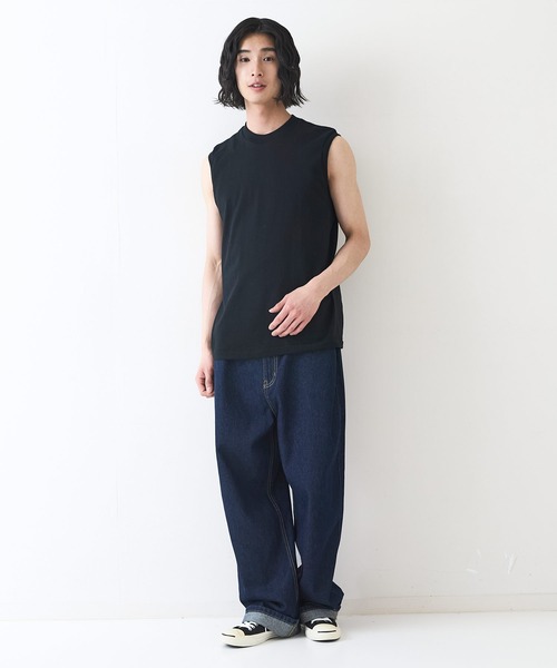 LB/S (エルビーエス)の「【HANES/ヘインズ】KURO スリーブレスTシャツ(Tシャツ/カットソー・メンズ・ブラック・SMALL/X-LARGE/LARGE/MEDIUM)」の6枚目の写真