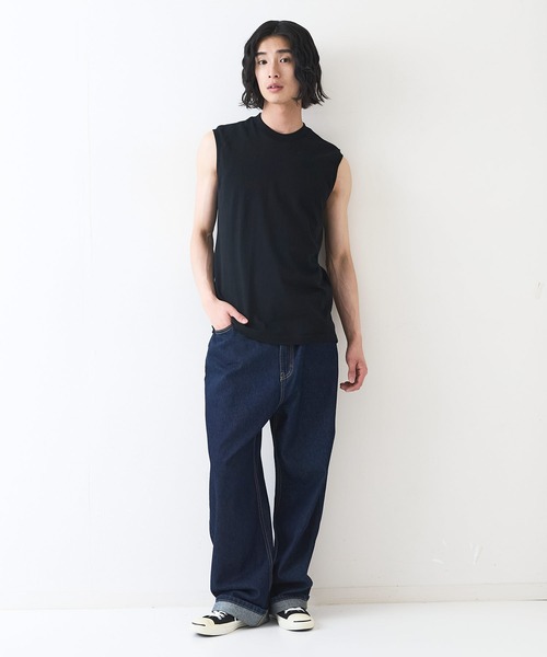 LB/S (エルビーエス)の「【HANES/ヘインズ】KURO スリーブレスTシャツ(Tシャツ/カットソー・メンズ・ブラック・SMALL/X-LARGE/LARGE/MEDIUM)」の7枚目の写真