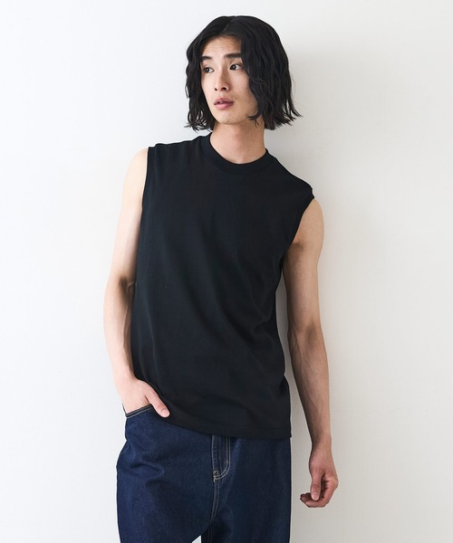 LB/S (エルビーエス)の「【HANES/ヘインズ】KURO スリーブレスTシャツ(Tシャツ/カットソー・メンズ・ブラック・SMALL/X-LARGE/LARGE/MEDIUM)」の9枚目の写真