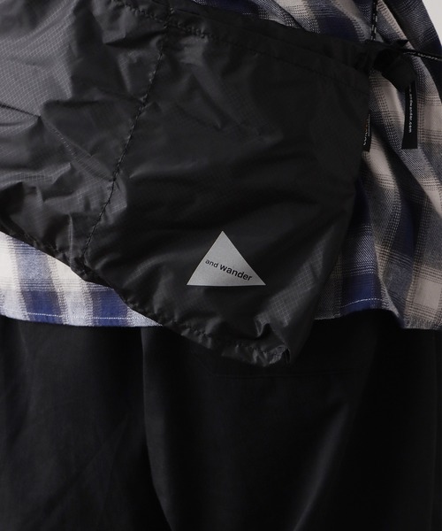and wander（アンドワンダー）の「and wander/アンドワンダー sil sacoche サコッシュ 2026新作　再入荷（ショルダーバッグ・メンズ・ブラック・FREE）」の17枚目の写真