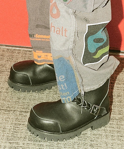 DISCOVERED（ディスカバード）の「mko12717-BRAID STRAP ENGINEER BOOTS エンジニアブーツ（ブーツ・メンズ・ブラック系その他/キャメル/イエロー系その他/ブラック・39/40/41/42/43/44）」の2枚目の写真