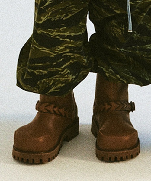DISCOVERED（ディスカバード）の「mko12717-BRAID STRAP ENGINEER BOOTS エンジニアブーツ（ブーツ・メンズ・ブラック系その他/キャメル/イエロー系その他/ブラック・39/40/41/42/43/44）」の5枚目の写真