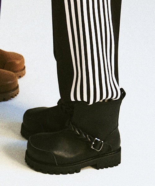 DISCOVERED（ディスカバード）の「mko12717-BRAID STRAP ENGINEER BOOTS エンジニアブーツ（ブーツ・メンズ・ブラック系その他/キャメル/イエロー系その他/ブラック・39/40/41/42/43/44）」の8枚目の写真