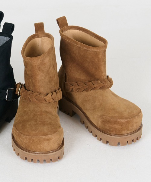 DISCOVERED（ディスカバード）の「mko12717-BRAID STRAP ENGINEER BOOTS エンジニアブーツ（ブーツ・メンズ・ブラック系その他/キャメル/イエロー系その他/ブラック・39/40/41/42/43/44）」の16枚目の写真