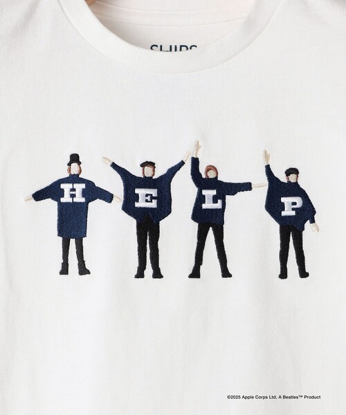 3【希少　ビートルズ　Tシャツ「Beatles For Sale」】Ships SHIPS｜【WEB限定】SHIPS: THE BEATLES エンブロイダリー Tシャツ 24SS