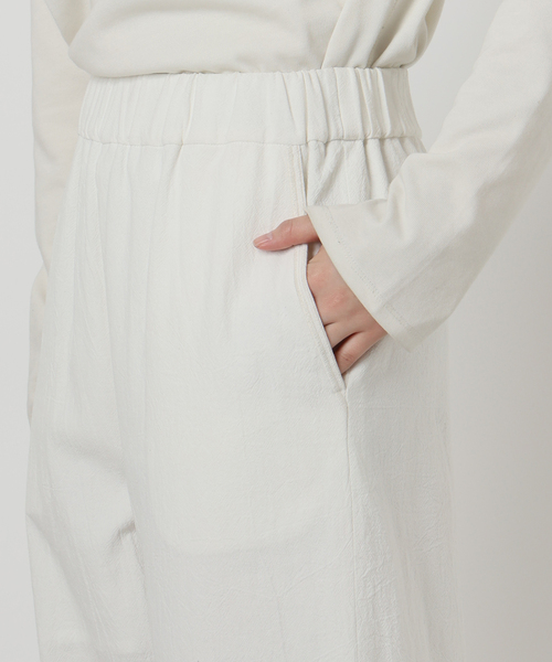 SLOBE IENA（スローブイエナ）の「《WEB/一部店舗限定》ribbon 刺しゅうパンツ（その他パンツ・レディース・ホワイト・38/36）」の21枚目の写真
